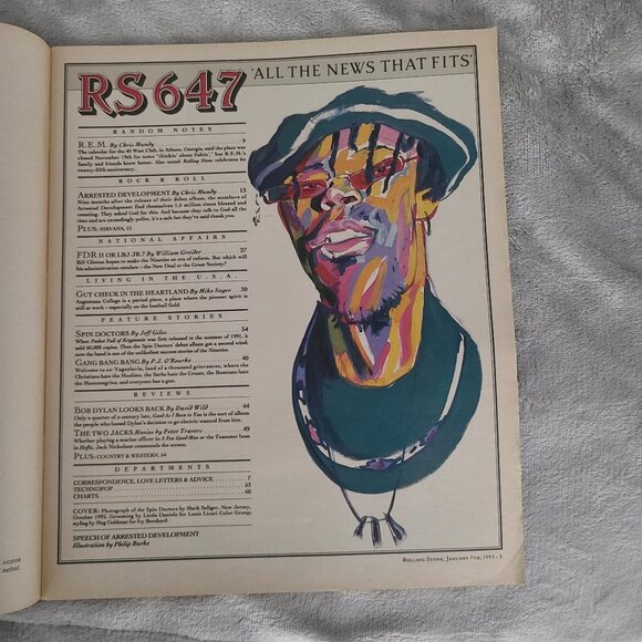 Spin Doctors Rolling Stone Magazine January 7th 1993 - Picture 3 of 10